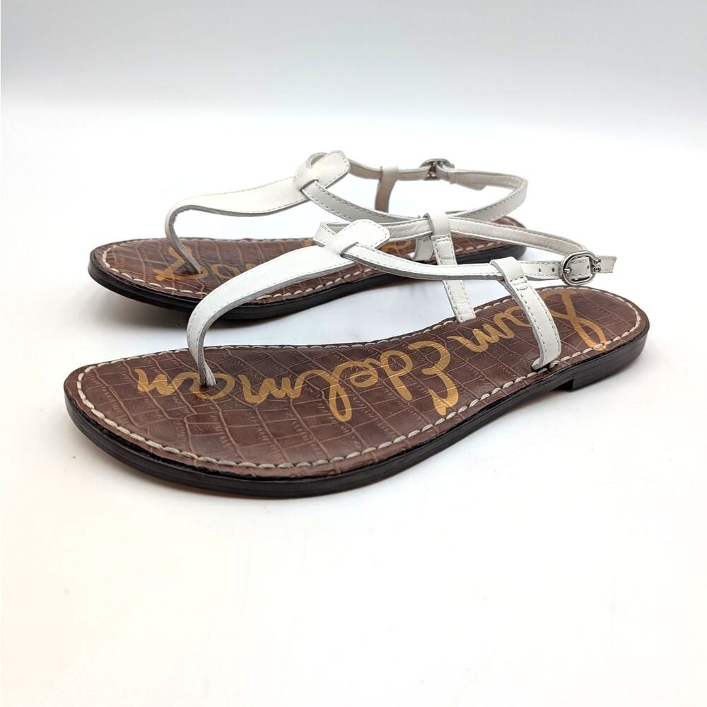 Sam Edelman Gigi Signet Sandal Ankle Strap Women's White Size US7M EU37